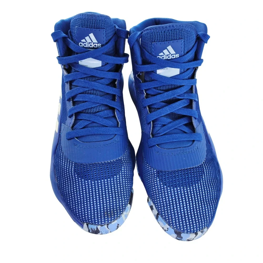 Adidas Pro Bounce 2019 High Mens Basketball Shoes Blue White‎ EF0473 Size 10